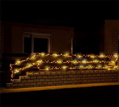 Home KKL 500F/WW kültéri meleg-/hidegfehér 500 LED-es sziporkázó fényfüzér