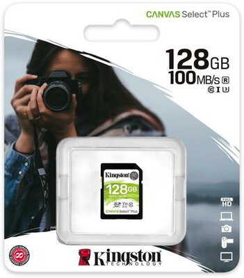 Kingston - SDXC Canvas Select Plus 128GB - SDS2/128GB
