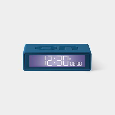Lexon Flip+ LCD Alarm Clock Rubber Duck Blue