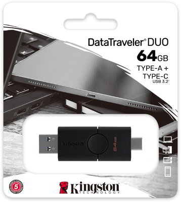 Kingston - DataTraveler Duo 64GB - DTDE/64GB