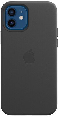 Apple - IPHONE 12 PRO LEATHER CASE WITH MAGSAFE - BLACK