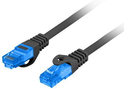 LANBERG - S/FTP Cat6A patch kábel 15m - PCF6A-10CC-1500-BK