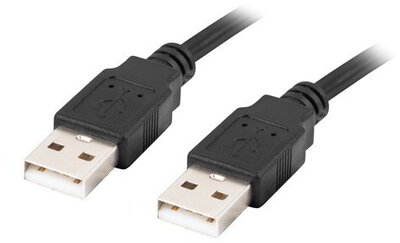 LANBERG - USB-A 2.0 összekötő kábel 1,8m - CA-USBA-20CU-0018-BK
