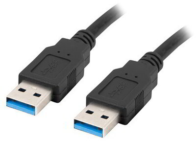 LANBERG - USB-A 3.0 összekötő kábel 1m - CA-USBA-30CU-0010-BK