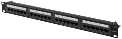 LANBERG - patch panel 24 port 1U cat.6A UTP - PPUA-1024-B