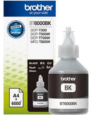 BT-6000 BLACK 6K (DCP-T300,DCP-T500W) EREDETI BROTHER TINTA