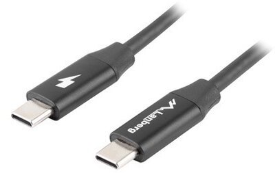 LANBERG - QC 4.0 USB-C összekötő kábel 0,5m - CA-CMCM-40CU-0005-BK
