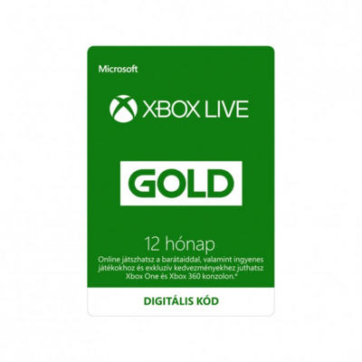 Microsoft Xbox Live Gold 12 hónapos előfizetés