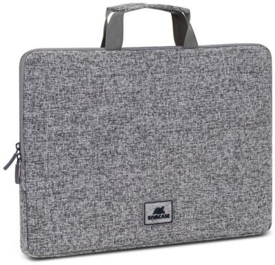 RivaCase - 7915 Laptop sleeve with handles 15,6" Light grey