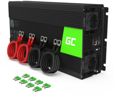 GREEN CELL Voltage Car Inverter 12V to 220V 2000W/4000W Modified Sine Wave