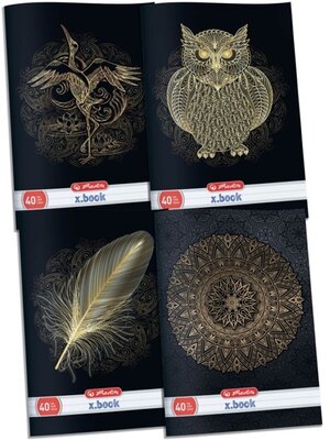 Herlitz Black&Gold A4 40lapos vonalas füzet