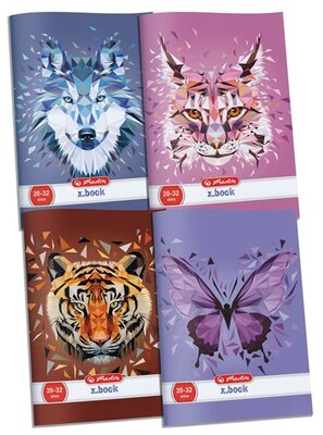 Herlitz Wild Animals A4 kockás füzet