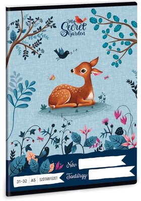 Ars Una My Secret Garden A5 31-32 szótár füzet