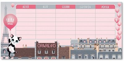 Ars Una Think-Pink 1 lapos órarend