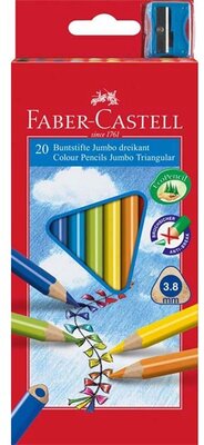 Faber-Castell Grip Junior háromszög alakú 20db-os vegyes színű színes ceruza