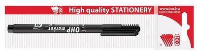 ICO OHP F 0,5mm BL fekete permanent marker