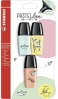 Stabilo Boss Mini Pastellove 3db-os vegyes színű szövegkiemelő