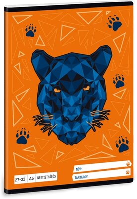 Ars Una Black Panther A5 27-32 kockás füzet