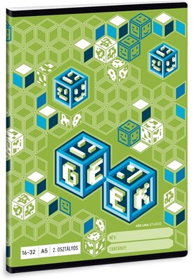 Ars Una Geek A5 16-32 2.osztályos füzet