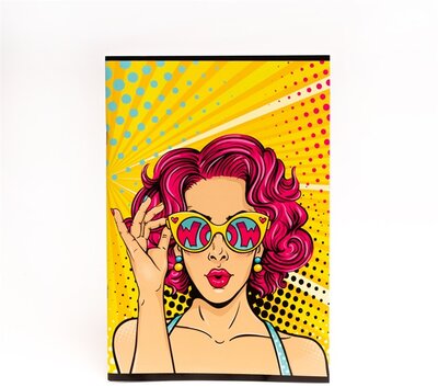 Design Style A4 kockás 87-32 iskolai tűzött füzet