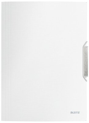 Leitz Style műanyag kristályfehér gumis mappa