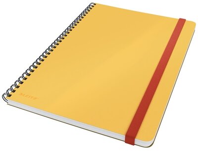 Leitz COSY Soft touch B5 meleg sárga vonalas spirálfüzet