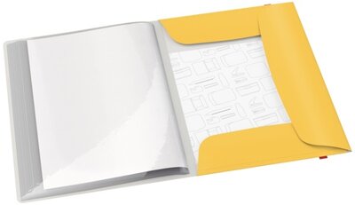 Leitz COSY PP meleg sárga pólyás iratvédő mappa