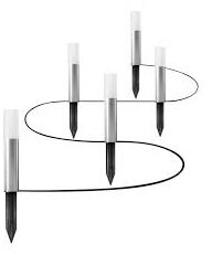 Ledvance Smart+ WiFi Garden 5 Pole mini okos kültéri lámpa multicolor, színváltós okos, vezérlehető lámpatest