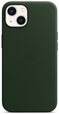 Apple - IPHONE 13 LEATHER CASE WITH MAGSAFE - SEQUOIA GREEN - MM173ZM/A