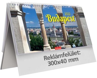 Kalendart 2022-es T063 Budapest álló papír asztali naptár