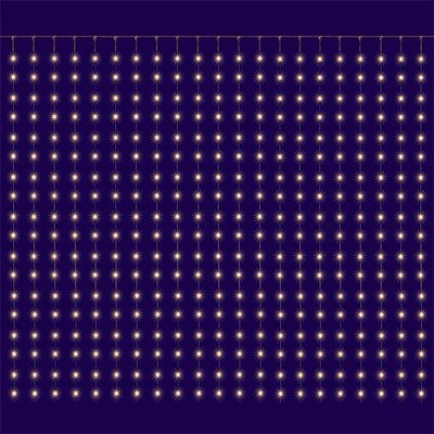 Home MLF 400/WW 2x2m/400 LED/kül-beltéri melegfehér Micro LED-es karácsonyi fényfüggöny