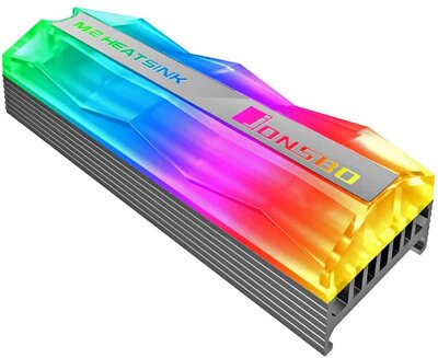 SSD hűtő Jonsbo M.2-2 Mirage Edition A-RGB NVMe hűtőborda Szürke