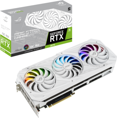 ASUS RTX3070 - ROG-STRIX-RTX3070-O8G-WHITE-V2 - LHR