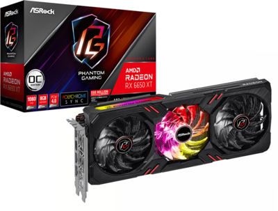 ASRock RX6650XT - Phantom Gaming D 8GB OC - RX6650XT PGD 8GO