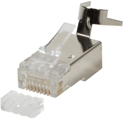 LogiLink RJ45 moduláris csatlakozó, Cat.8.1/Cat.6A, árnyékolt, 10 db