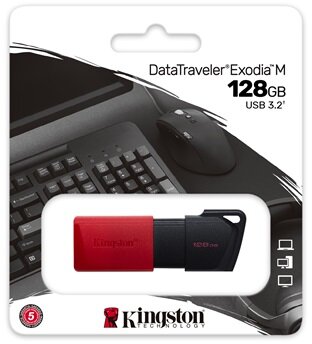 Kingston - DataTraveler Exodia M 128GB - DTXM/128GB