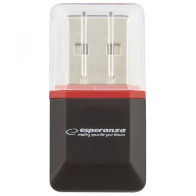 Esperanza - EA134K microSD kártyaolvasó USB2.0, fekete