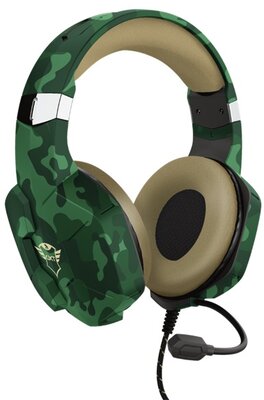 Trust - GXT 323C Carus zöld terepszínű gamer headset - 24319