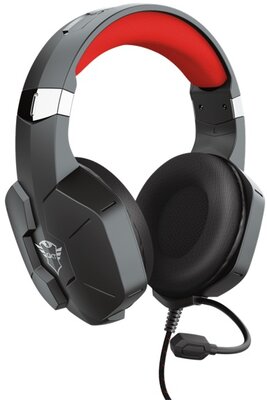 Trust - GXT 323 Carus fekete gamer headset - 23652