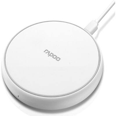 Rapoo - "QI" 2A fehér vezeték nélküli mobiltelefon töltő - 187152