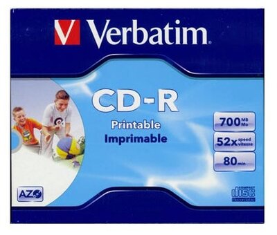 Verbatim CD-R 700MB Matt Nyomtatható Normal