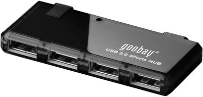 Goobay 95912 USB Hub 4portos + táp