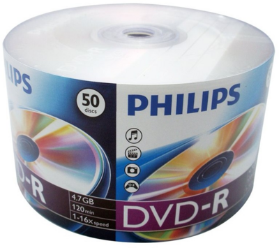 Philips DVD-R 4,7Gb 16x Hengeres (50 db) Az ár 1 db-ra vonatkozik!