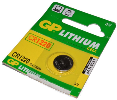 GP Batteries - Lithium CR1220 5db - GPCR1220-7C5