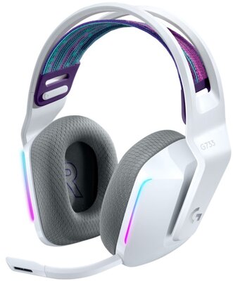 Logitech G733 Lightspeed Wireless RGB fehér gamer headset