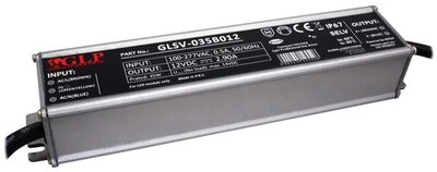 GLP GLSV-035B012 12V/2.9A 35W IP67 LED tápegység