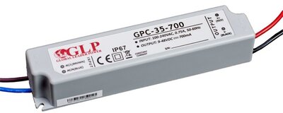 GLP GPCP-35-700 33.6W 24~48V 700mA IP67 LED tápegység