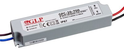 GLP GPCP-20-700 21W 9~30V 700mA IP67 LED tápegység