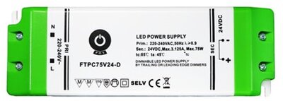 POS POWER FTPC75V24-D 24V/2.5A 75W IP20 szabályozható LED tápegység