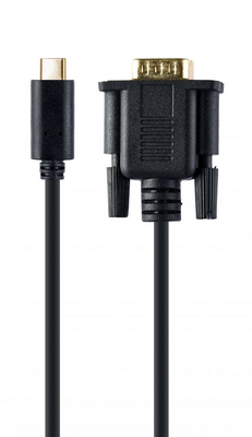 Gembird A-CM-VGAM-01 USB-C to VGA-M adapter 2m Black - A-CM-VGAM-01